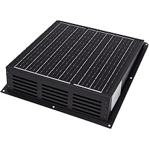 Luocute 25W Solar Roof Ventilator Fan, 430 CFM Solar Exhaust Fan with IP67, 2500 RPM for Attic Garage RV Shed Chicken Coop Greenhouse