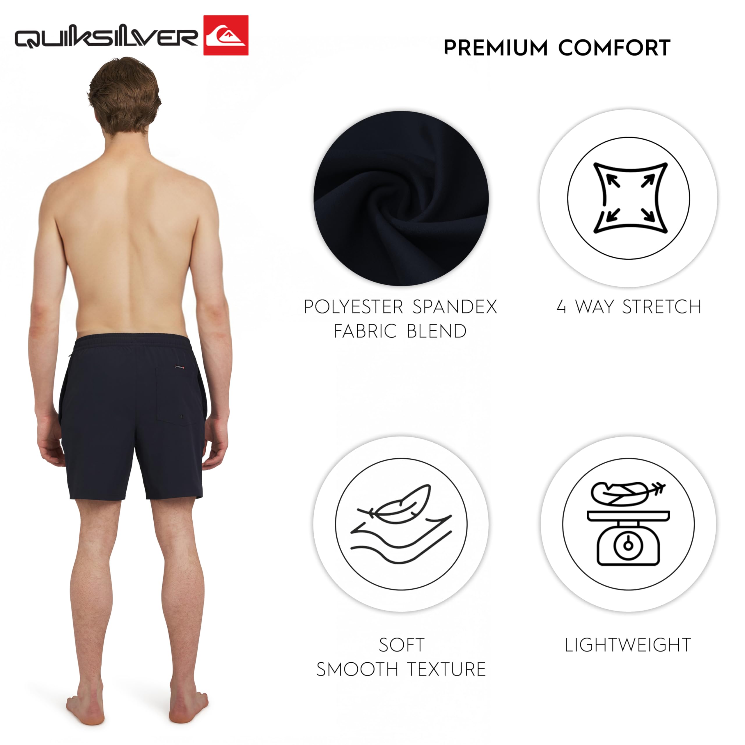 Quiksilver Swimwear Regular Fit Stretchable Comfort Liner Maillot de Bain Homme (Lot de 1)