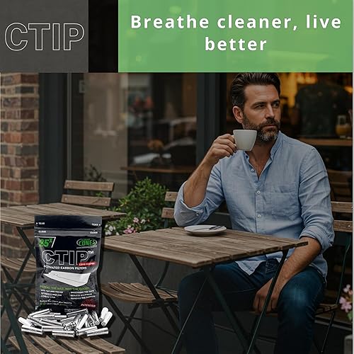 Miniatura 3 de Filtros de carbón activado en forma de cono de 25 unidades, con revestimiento de aluminio