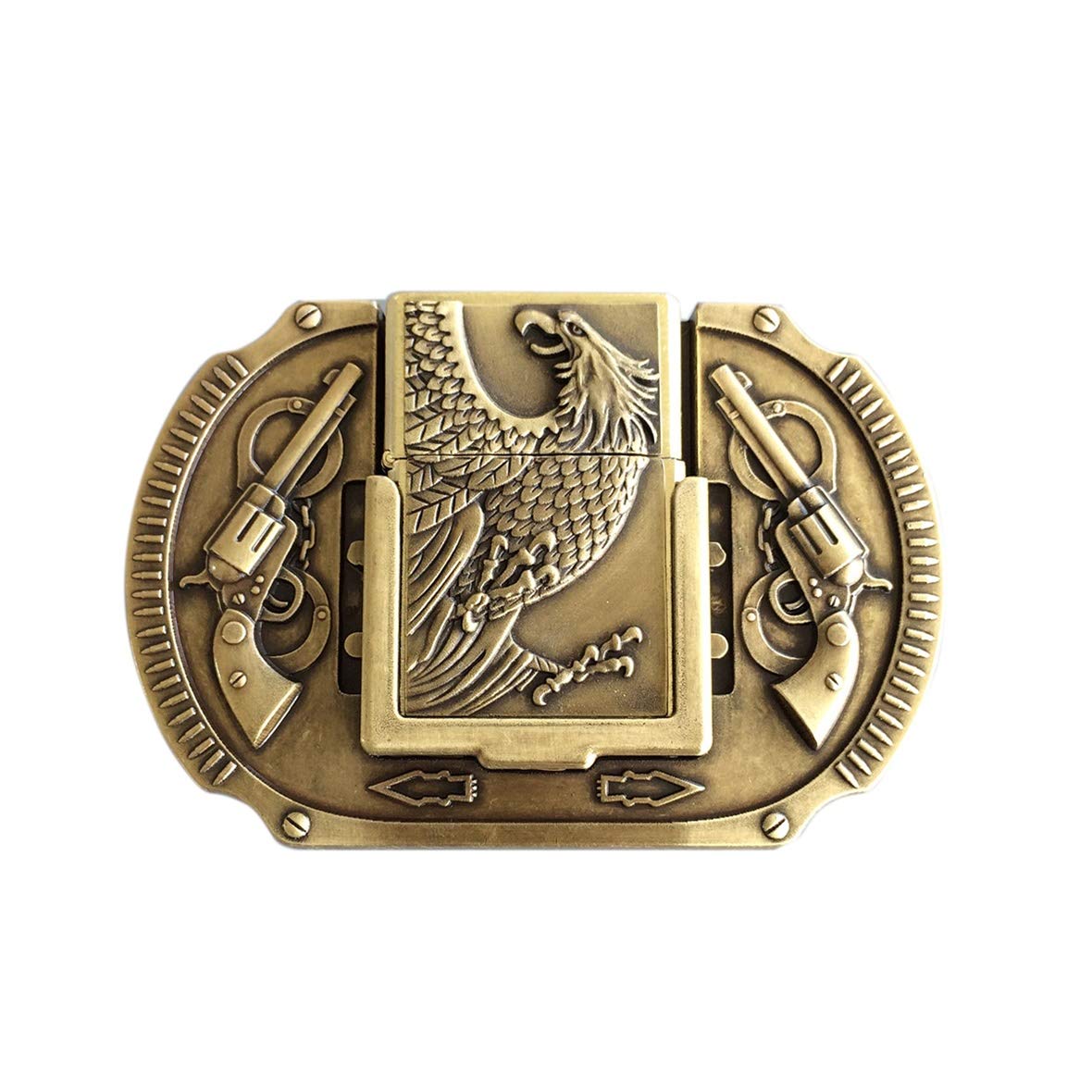 JEAN'S FRIEND Vintage Bronze Plated Western Eagle Wildlife Belt Buckle also Stock in US