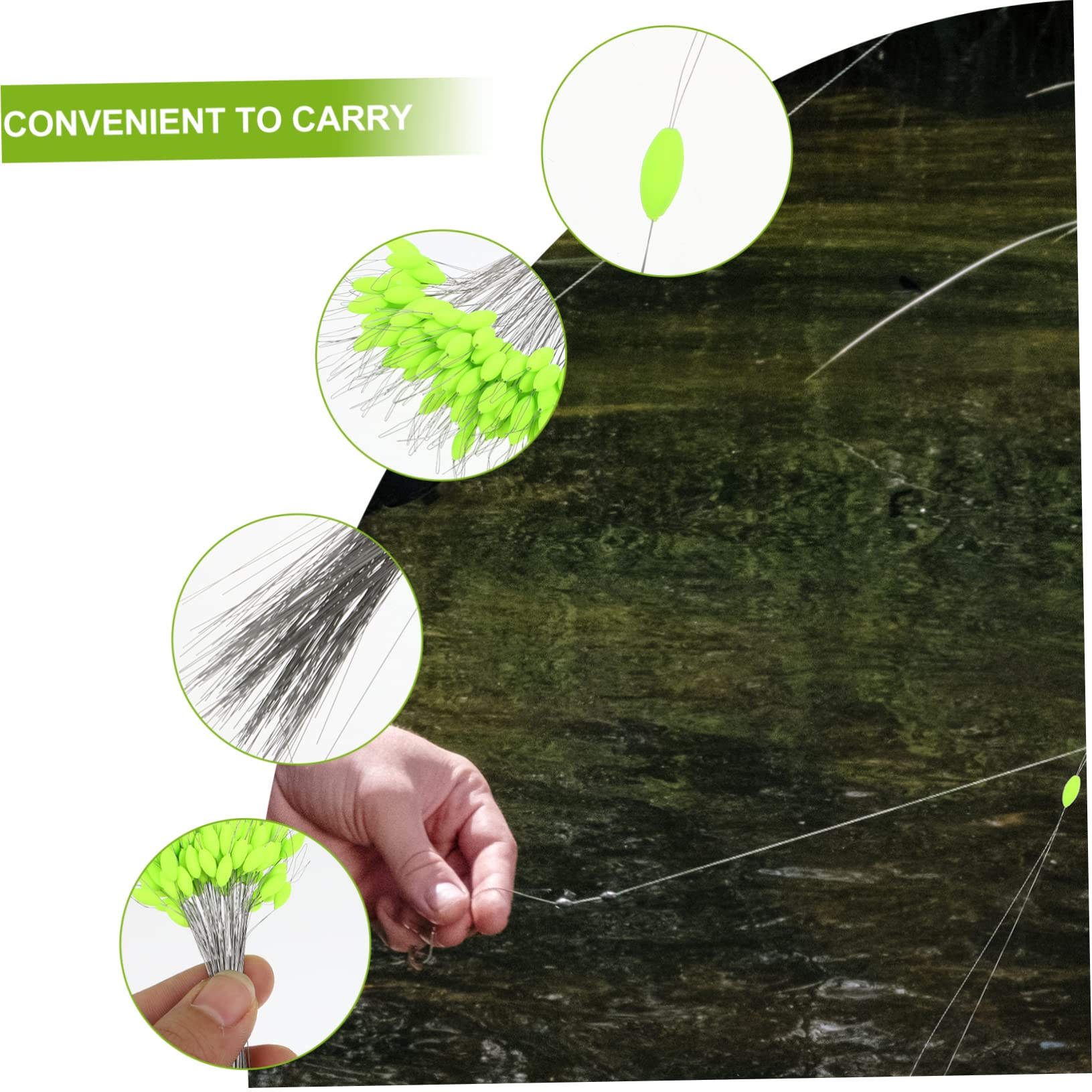 2 Ensembles Flotteur de pêche Gadgets de pêche flotteurs pour la pêche Flotteur de mer flotteurs de Canne à pêche Flotter bouée Fournitures de pêche Outil de pêche Plastique Green