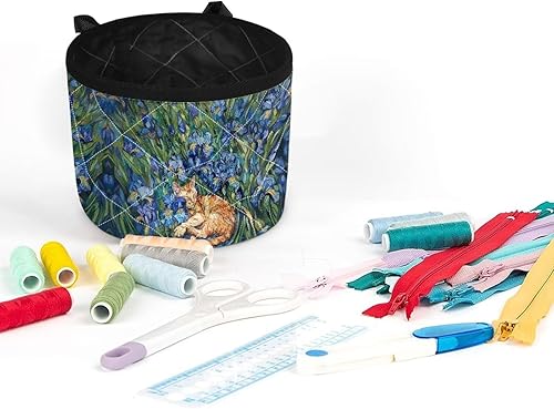 Miniatura 24 de Estera de máquina de coser con flores brillantes y florales bohemias, reduce la vibración, antideslizante, organizador duradero