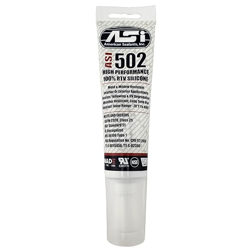 Gordon Glass Co. White Food Grade Silicone Sealant 2.8 oz Tube