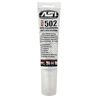 White Food Grade Silicone Sealant - 2.8 oz Squeeze Tube