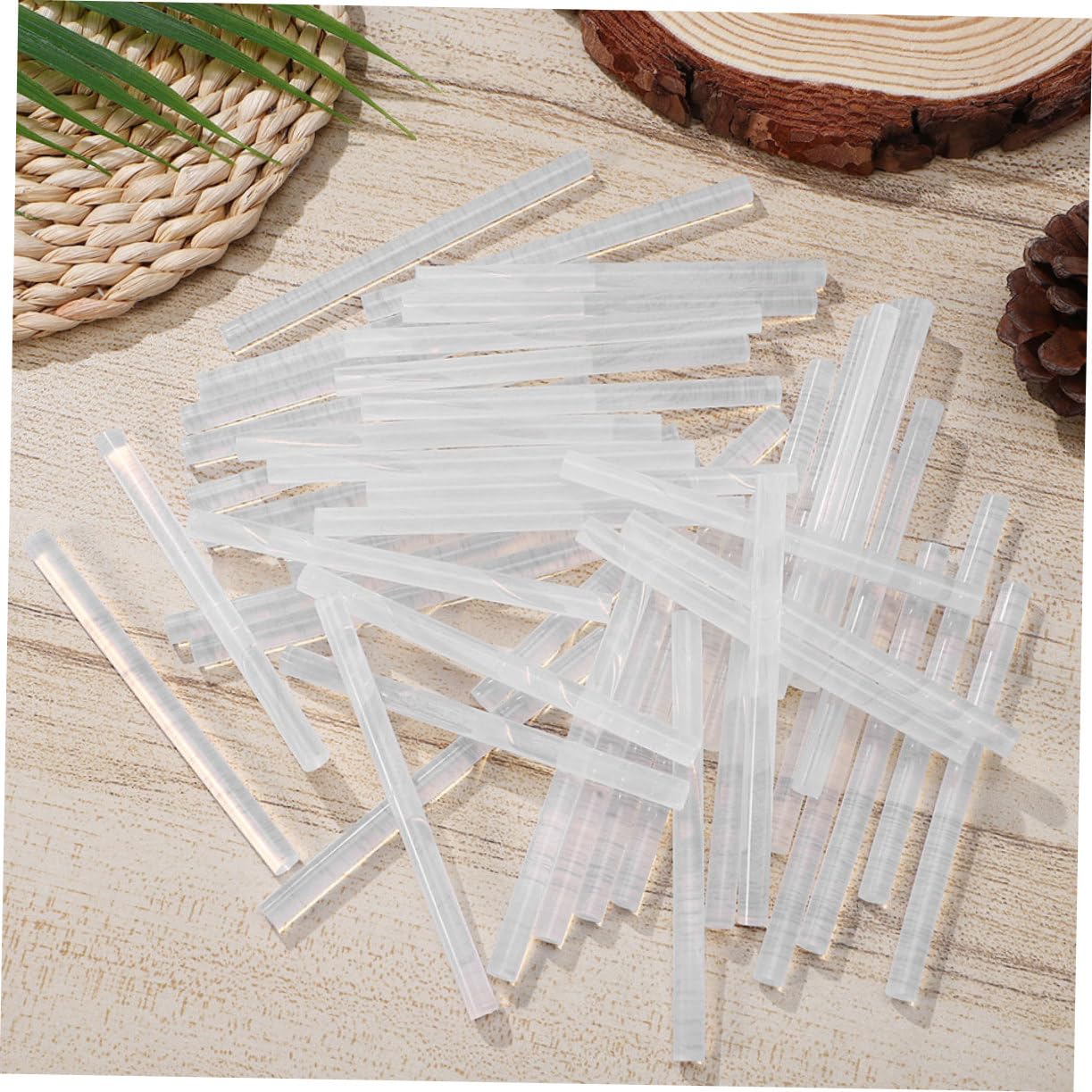 150pcs Hot Melt Adhesive Glue Sticks Bulk Pack White for DIY Craft Kit
