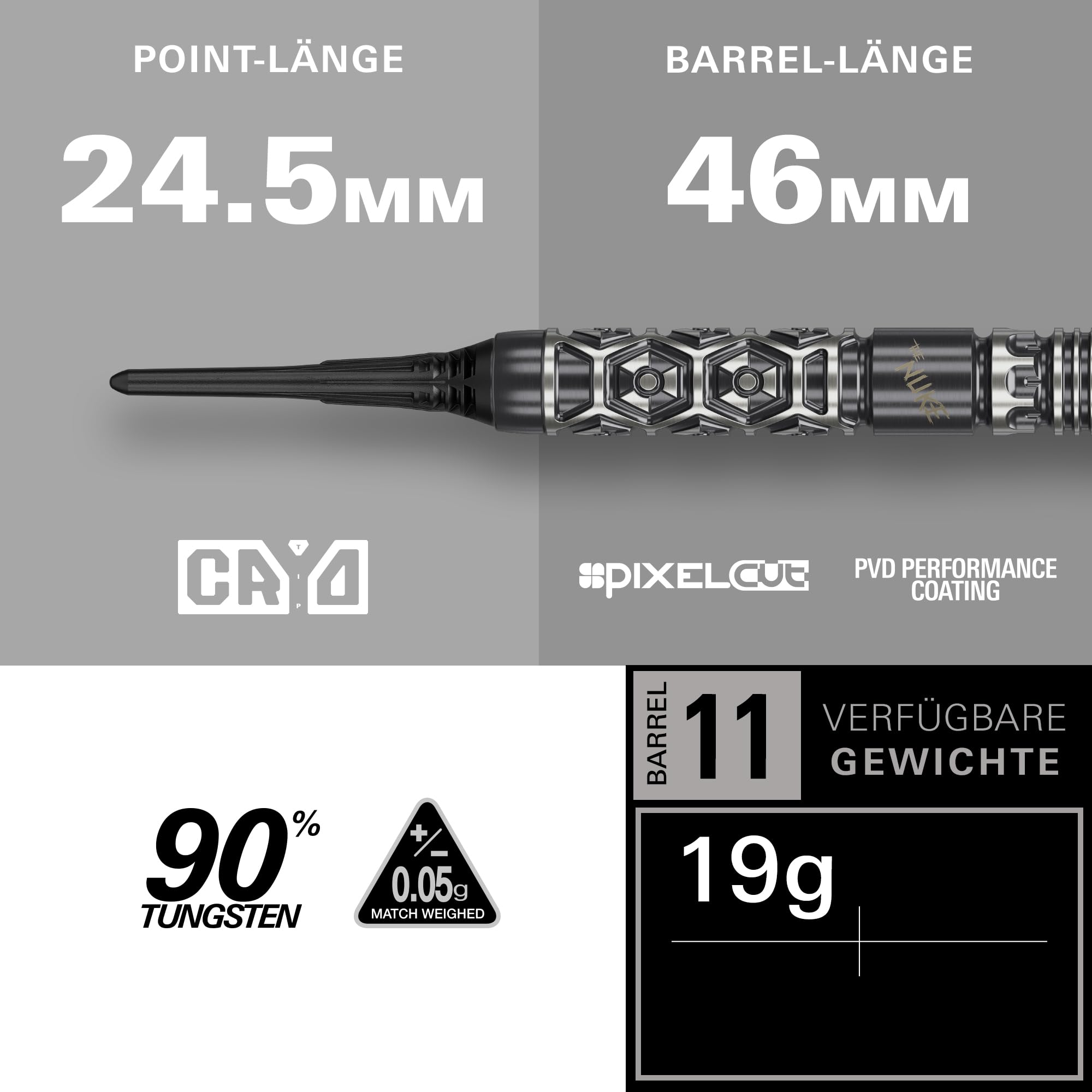 Target Darts Luke Littler Fallout Softdarts 90% Tungsten 19G