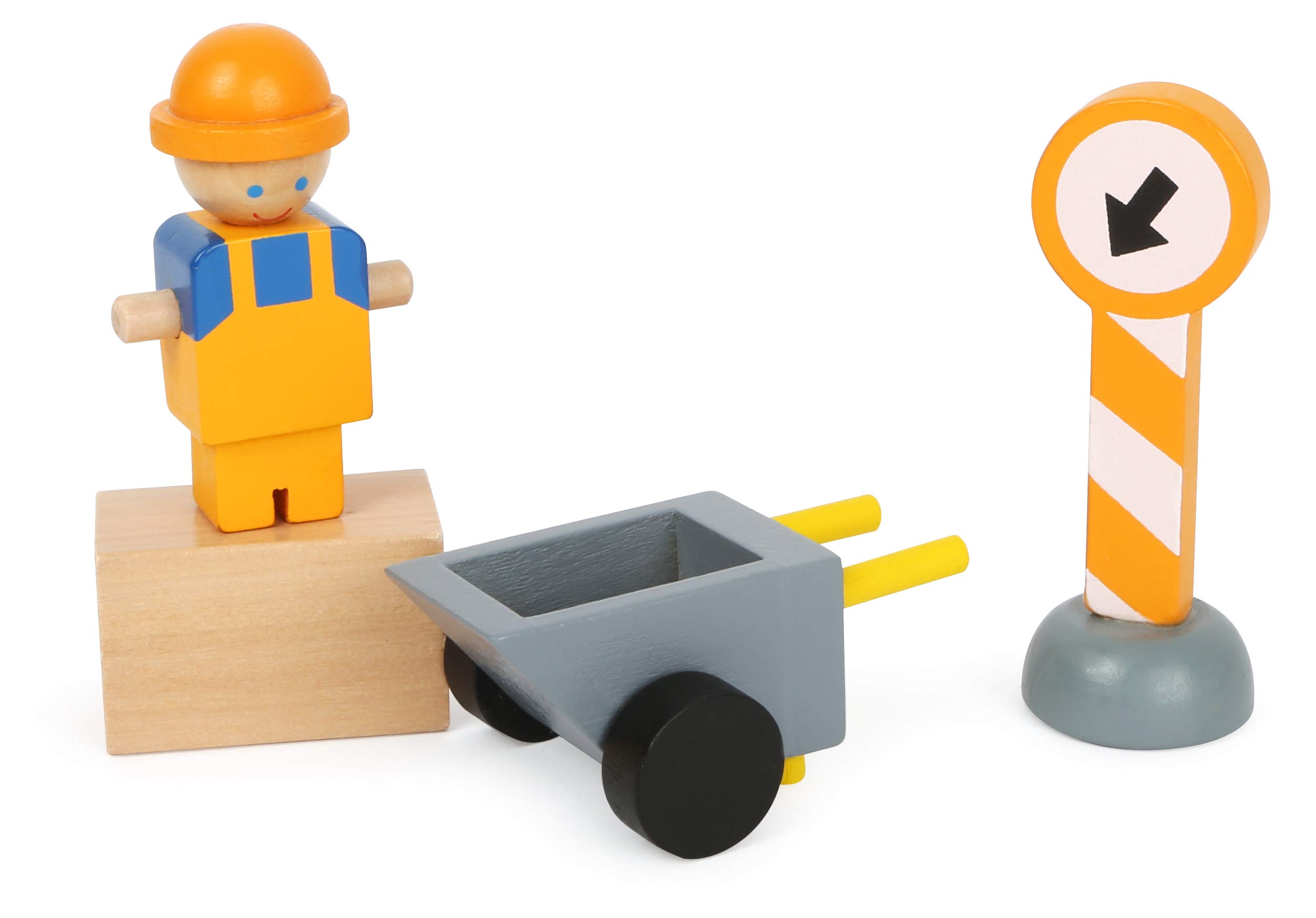 Small Foot Grue de Chantier, Jeu pour Enfants en Bois, à partir de 3 Ans, 12007