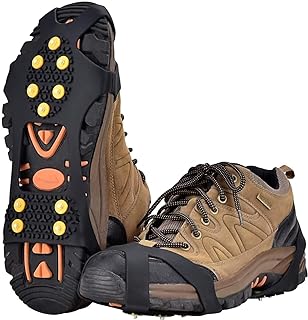 Ice Snow Grips Over Shoe/Boot Traction Cleat Spikes Anti Slip Footwear