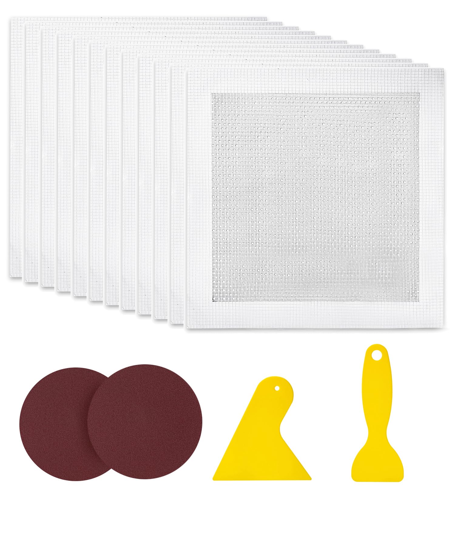 Kit de réparation de trou mural avec patch de cloison sèche 16 pièces 20,3 cm