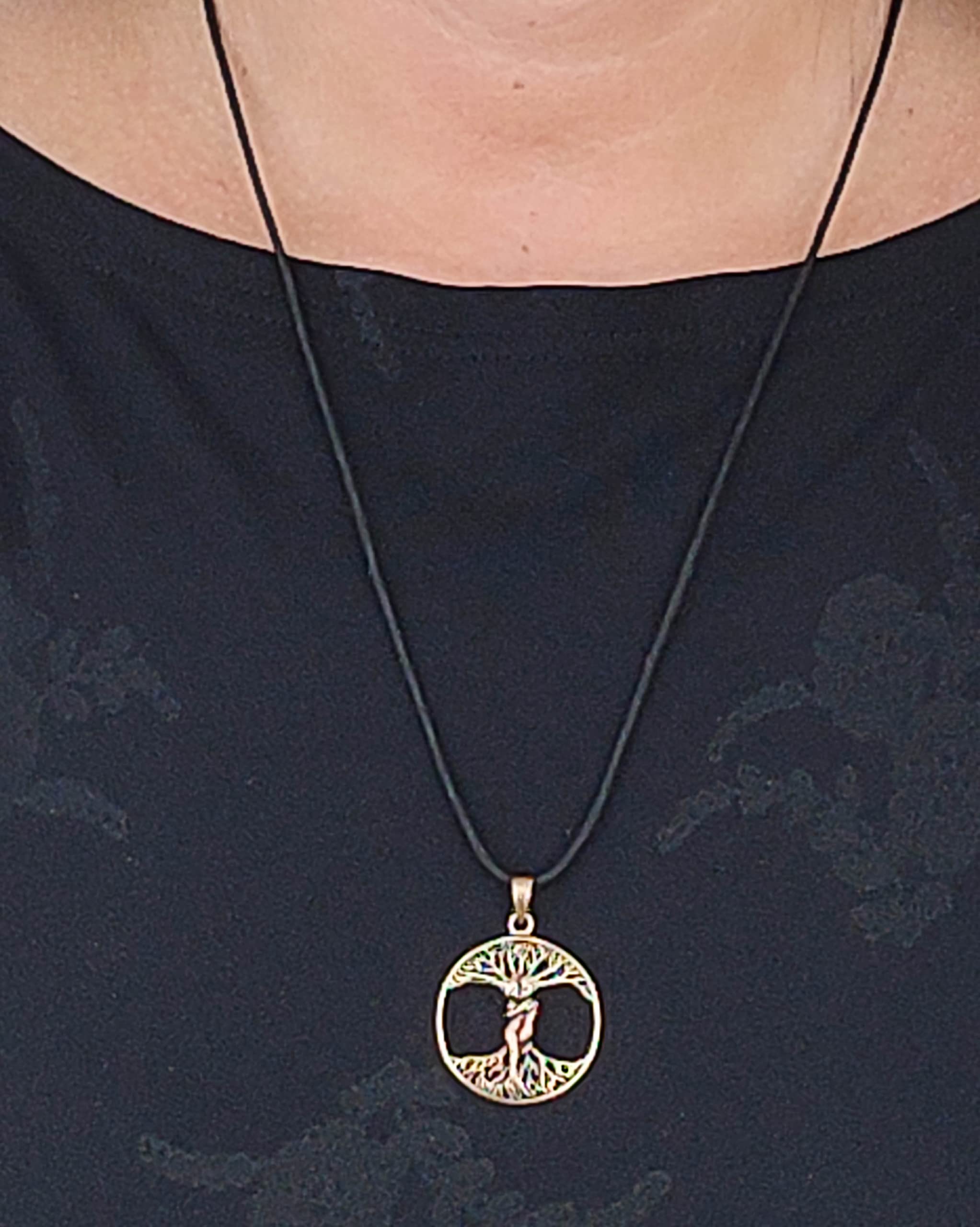 Kiss of Leather Pendentif arbre de vie en bronze, br. 176, Bronze