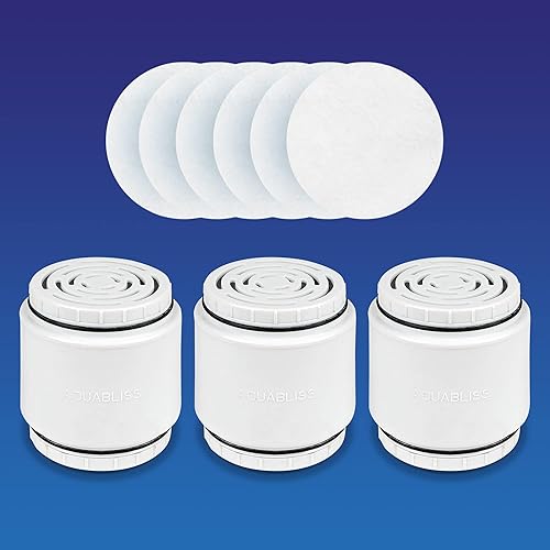 AquaBliss SFC400 HD Cartucho de filtro revitalizante 3 piezas con paquete de 30 almohadillas de sedimentos (paquete exclusivo)