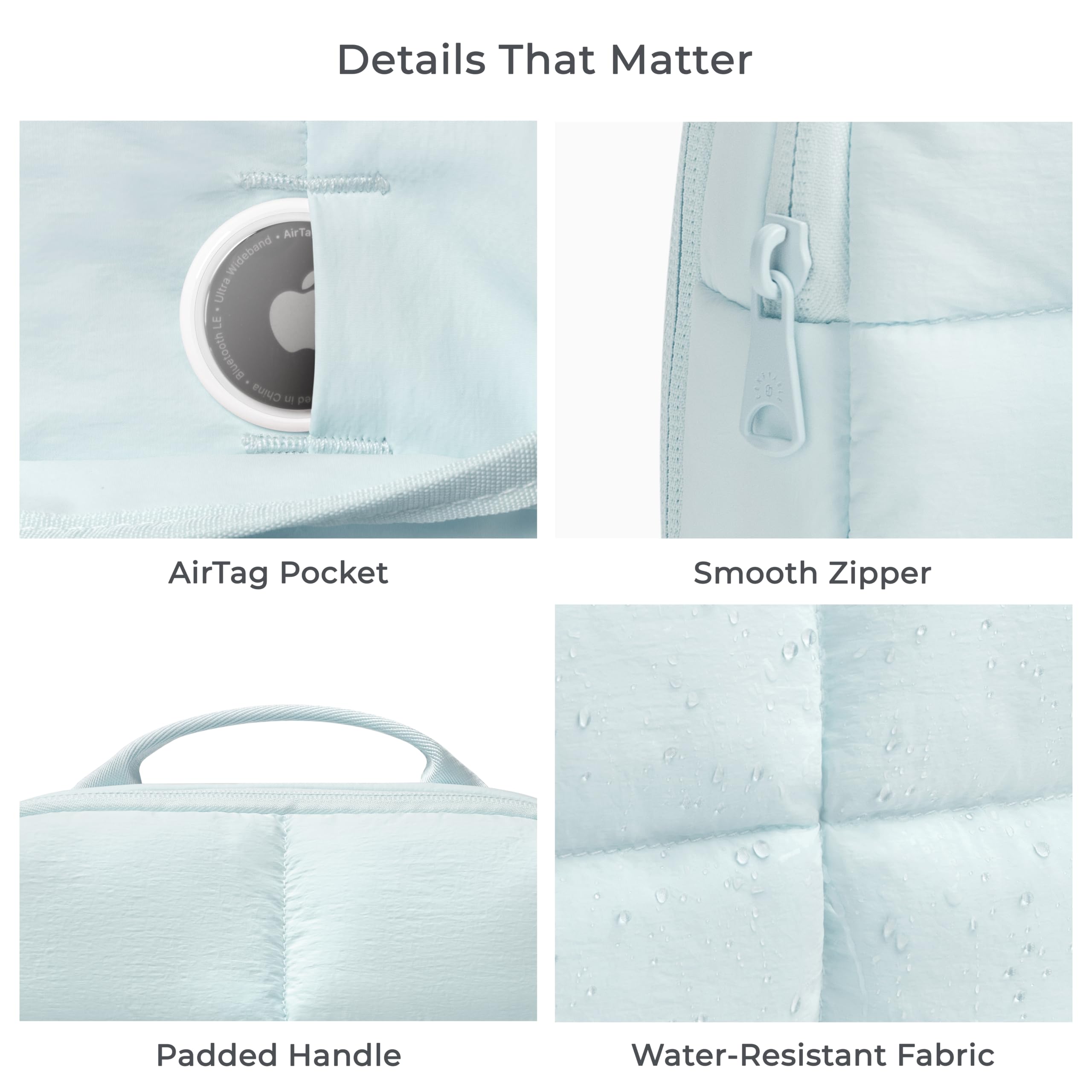 Comfyable Organizador de cables hinchado, bolsa tecnológica para mujeres y