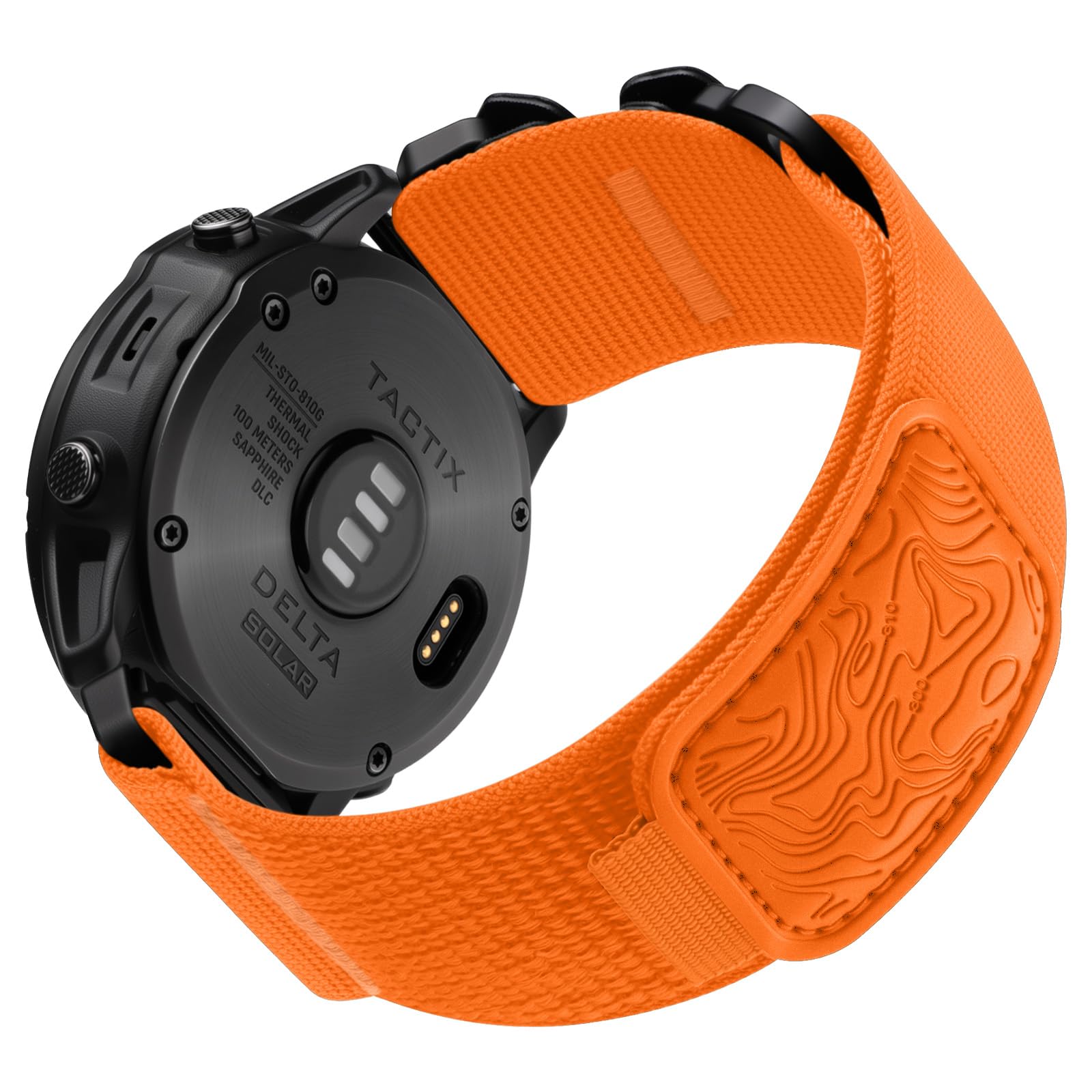 Bandletic Kompatibel mit Garmin Fenix 8 51mm/7X/7X Pro/6X/6X Pro/5X Plus/5X/Fenix 3/3 HR Armband, 26mm Quick Fit Nylonarmband für Garmin Epix Pro 51mm/Tactix Delta Solar/Instinct 2X Solar/Enduro 3/2/1