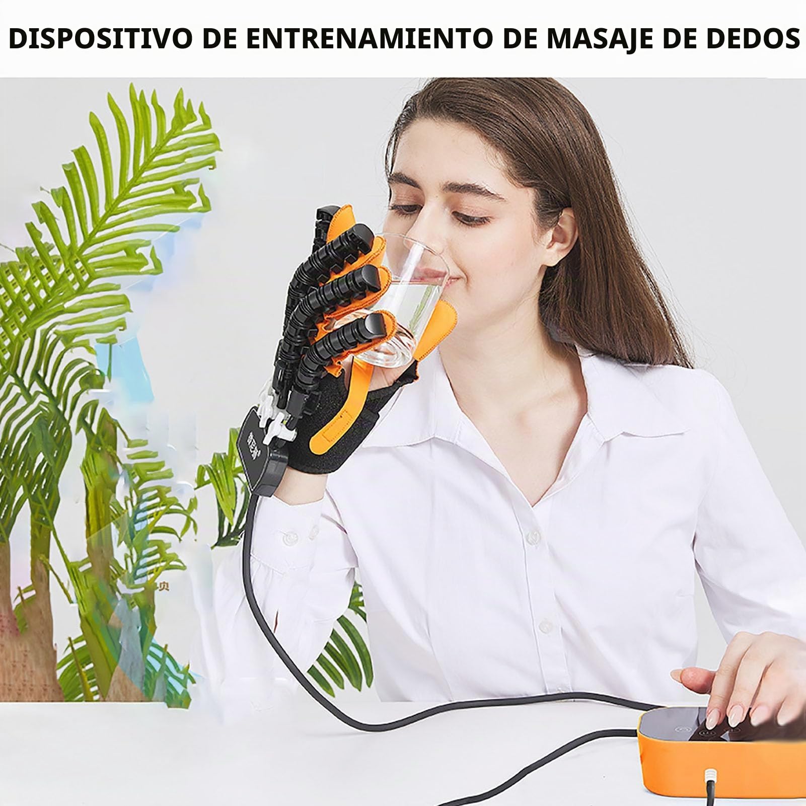 Guantes robóticos para rehabilitación de manos, ayudas para ejercitar las manos, órtesis para dedos, para pacientes con parálisis cerebral, artritis, accidente cerebrova(Size:xl,Color:Mano derecha)