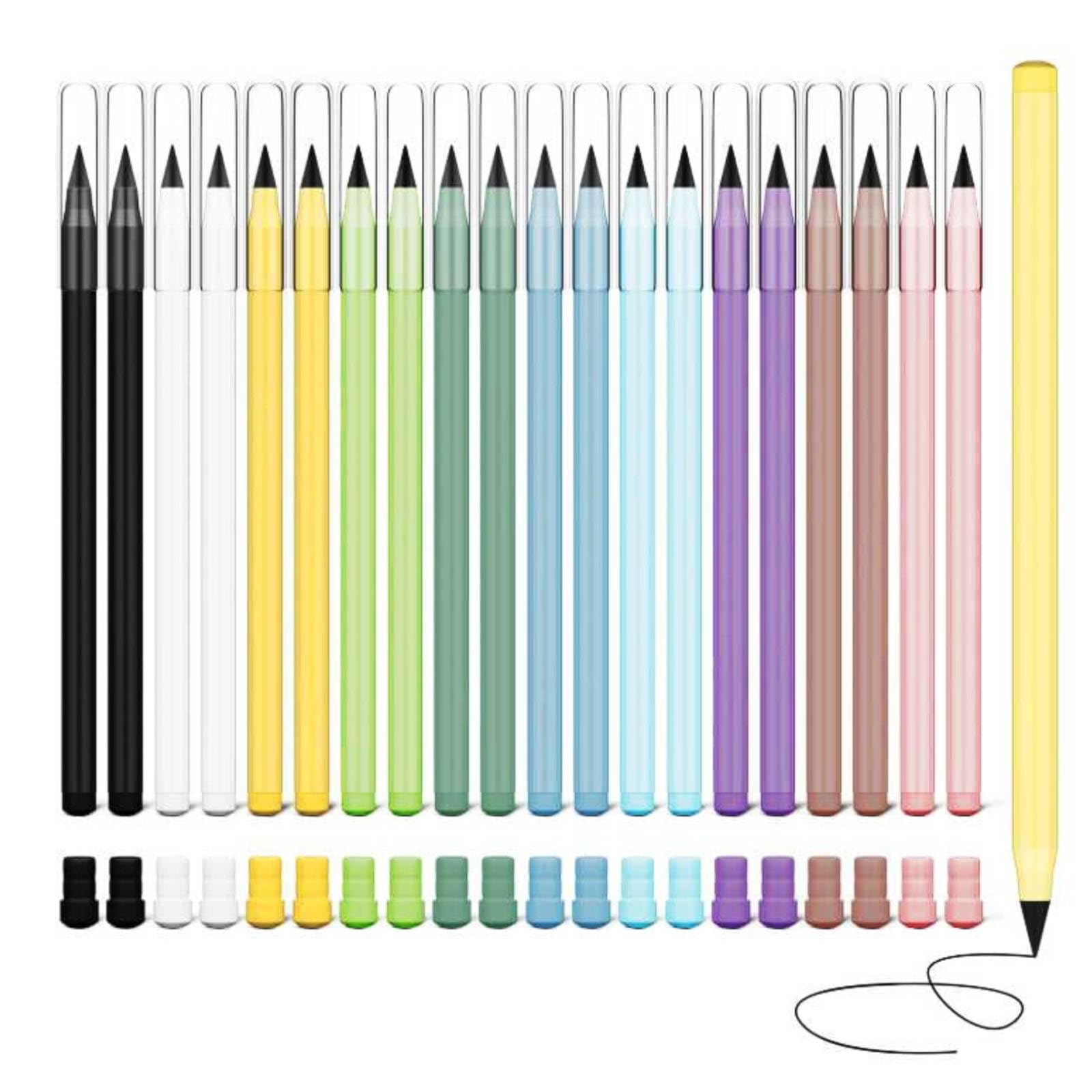 Matita Eterna Senza Inchiostro 4 Pezzi – Set Di Matite Magiche In Grafite Con Punta Sostituibile, Perfette Per Disegno E Appunti