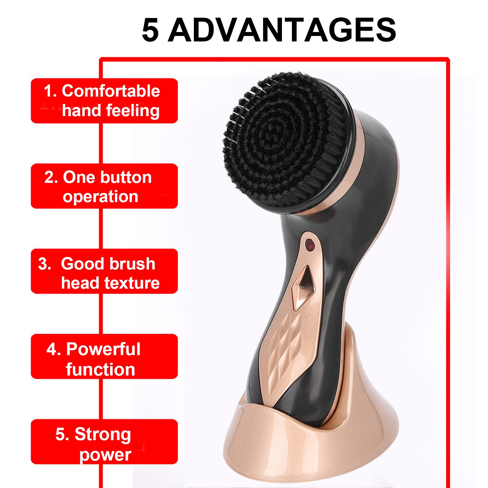 Kit Lustrascarpe Elettrico Set Multifunzionale Portatile per Lucidatura e Pulizia della Pelle per Casa e Viaggio 7 Testine