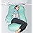 MOON PARK Pregnancy Pillows for Sleeping - U Shaped Full Body Maternity Pillow with Removable Cover - Support for Back, Legs, Belly, HIPS - 65 Inch - Turquoise - Cooling Cover
