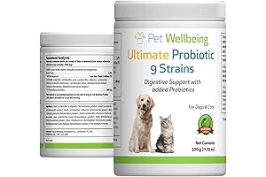 Ultimate Probiotic 9 Strains for Dogs - Healthy Digestion & Immune Support