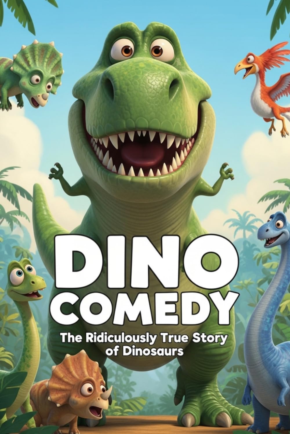Dino Comedy: The Ridiculously True Story of Dinosaurs: A Funny and Educational Dinosaur Book for Kids Ages 8–12 (With Real Facts, Silly Jokes & Epic Prehistoric Adventures)