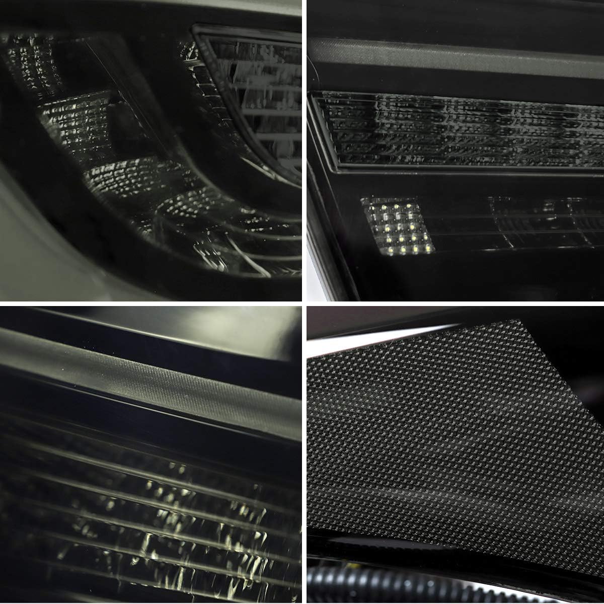 VLAND LED Smoked Tail Lights Compatible for [Hyundai Elantra 2011-2016 ] Rear Tail Lamps Assembly with Dynamic Animation Running Light, Sequential Turn Signal, Not for Hatchback