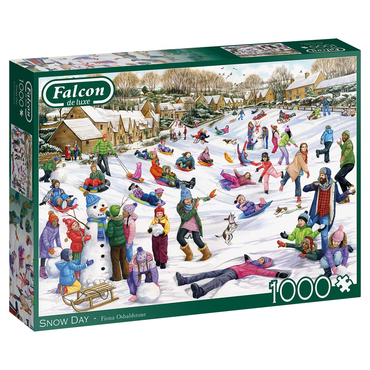 Jumbo Falcon Snow Day 1000 Piece Jigsaw Puzzle Toys