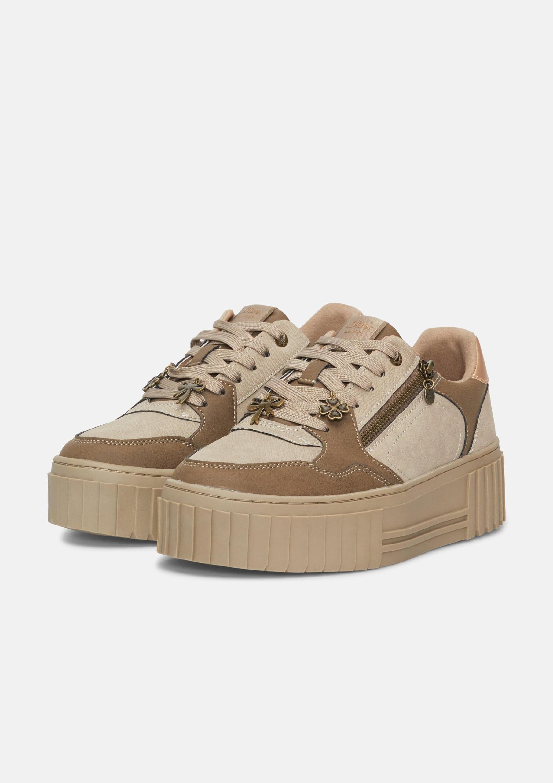 Sneaker con Suola Plateau