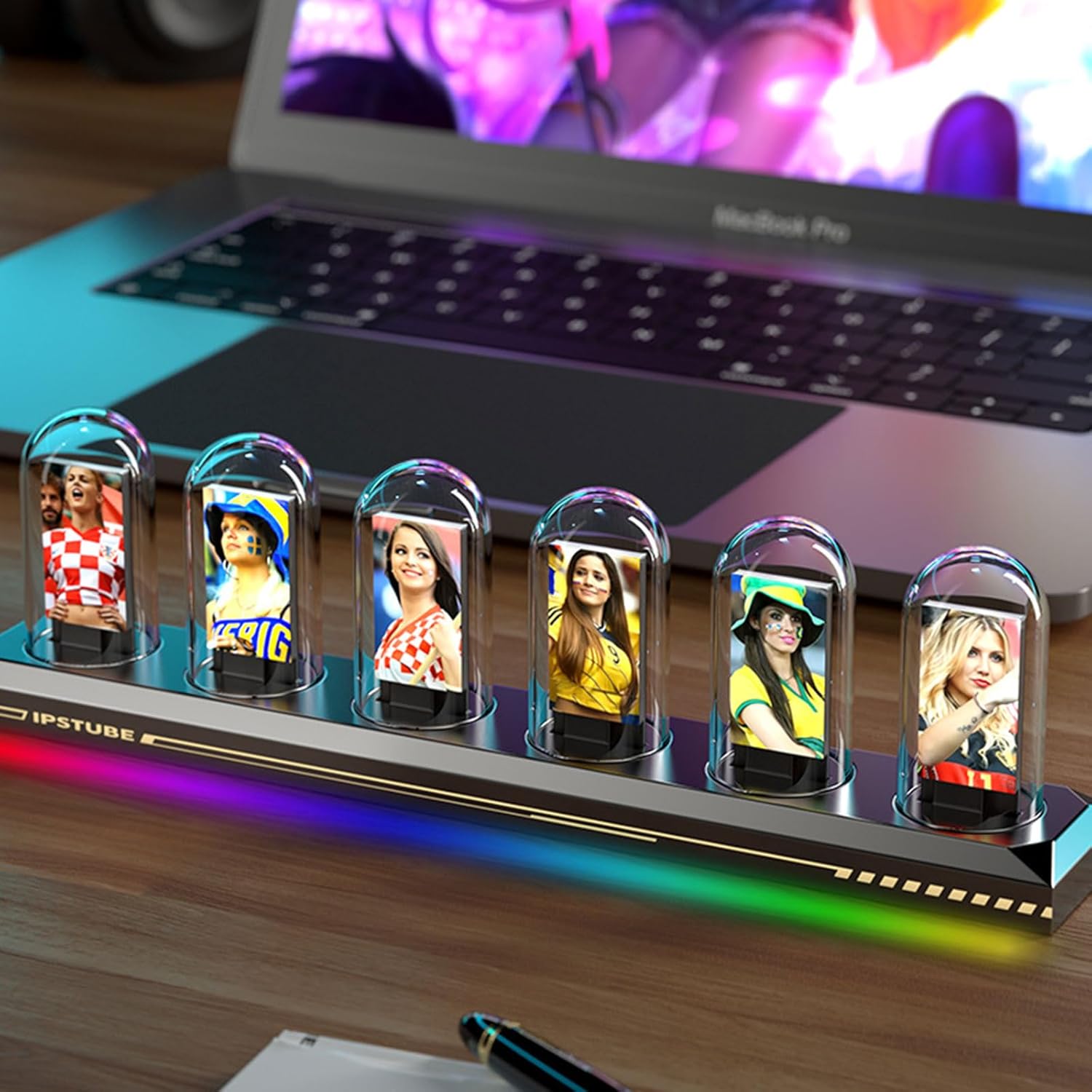 ニキシー管時計 パタパタ時計エミュレート IPS液晶 Amazon.co.jp