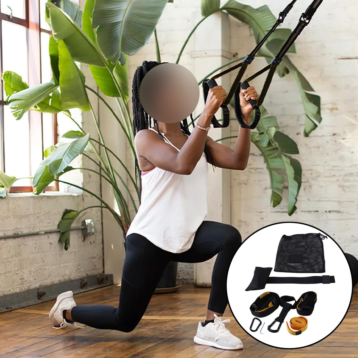 Riven Suspension Trainer Straps Set Home Workout Kabel Fitness Opór Bands Yoga Training Gear