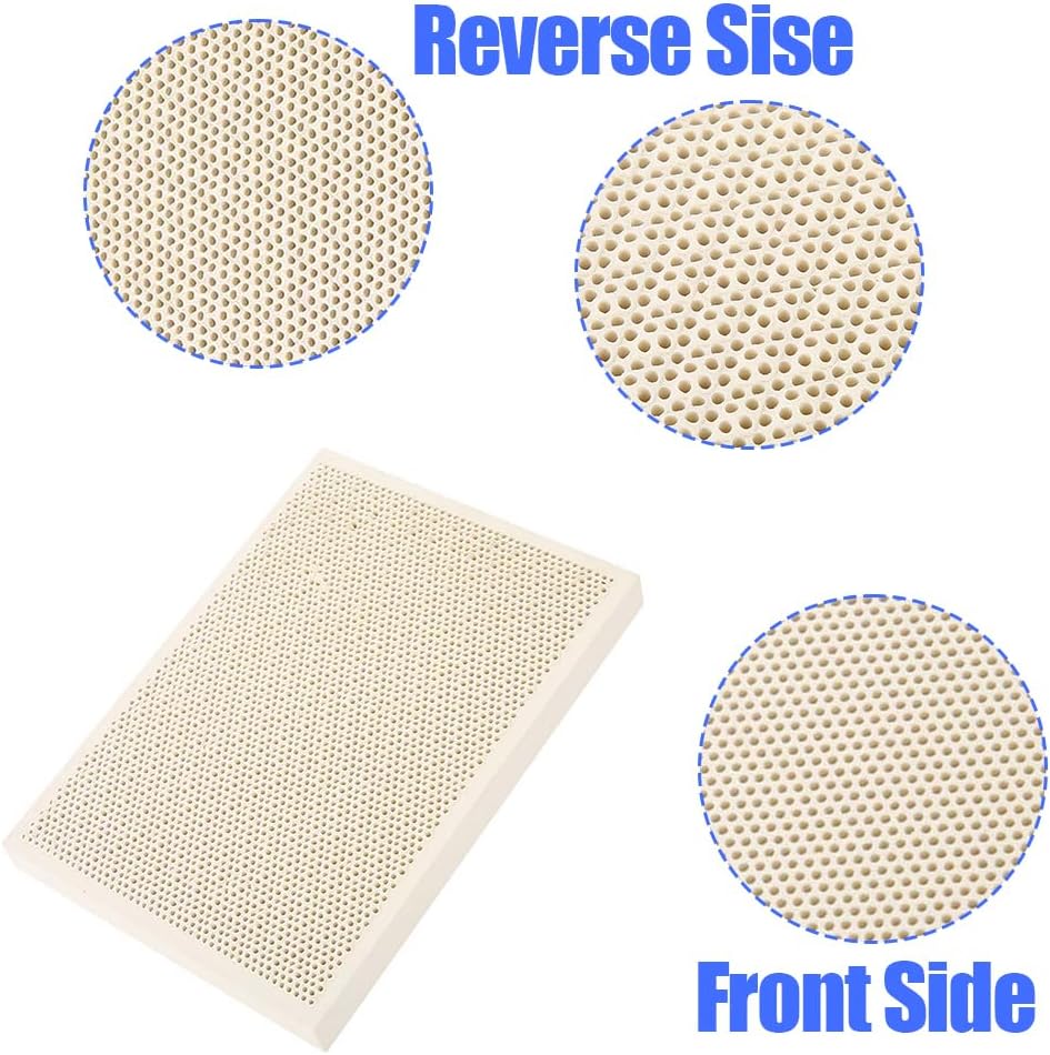 Joyzan Ceramic Honeycomb Soldering Board, Jewelry Honey Comb Solder Block Jeweler Making Heating Parts Fire Plate Paint Printing Drying Panel Heater Burning Tools Replacement Melting Casting Gold
