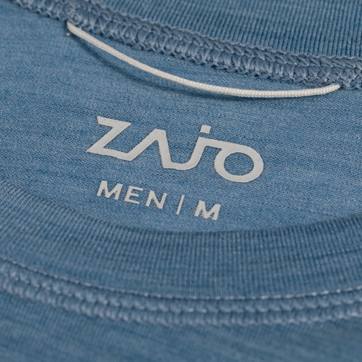 Zajo Senti Merino Tshirt Herren - Funktionsshirt aus Merino Wolle - Atmungsaktiv & Geruchsneutral - Temperaturregulierend - Wandern, Outdoor - Blau, L