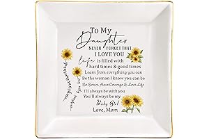 Engraved Ceramic Trinket Tray from Mom to Daughter