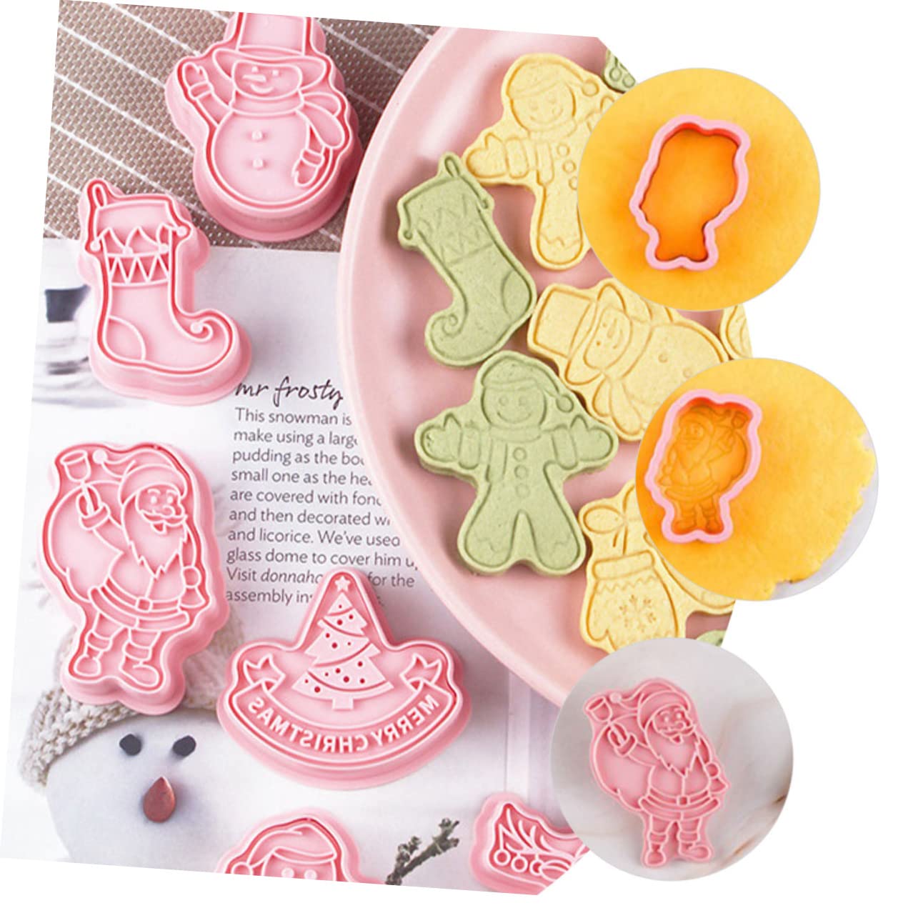 Cabilock 4 Sätze Keksform Für Kekse Dinosaurier Ausstechformen Zuckerguss Für Kekse Weihnachtsplätzchen Dekorationswerkzeuge Kessel Ausstechform Keks Zuckerguss Set 8 Stück * 4