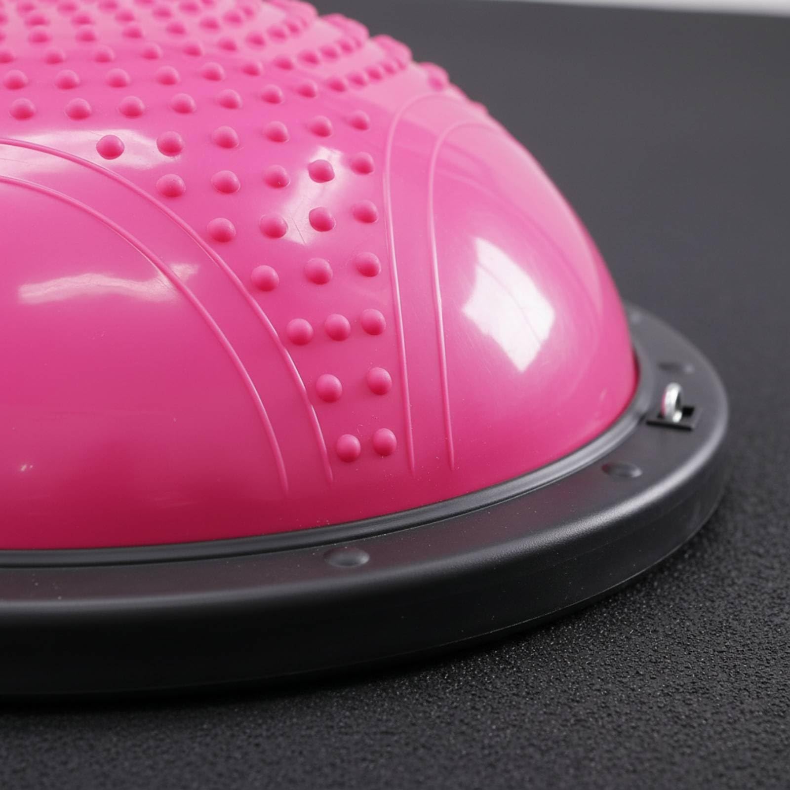 Mezzo Sfera Fitness con Base Antiscoppio Mezza Palla da Ginnastica Pompaggio Incluso Palla Fitness con Elastici per Principianti