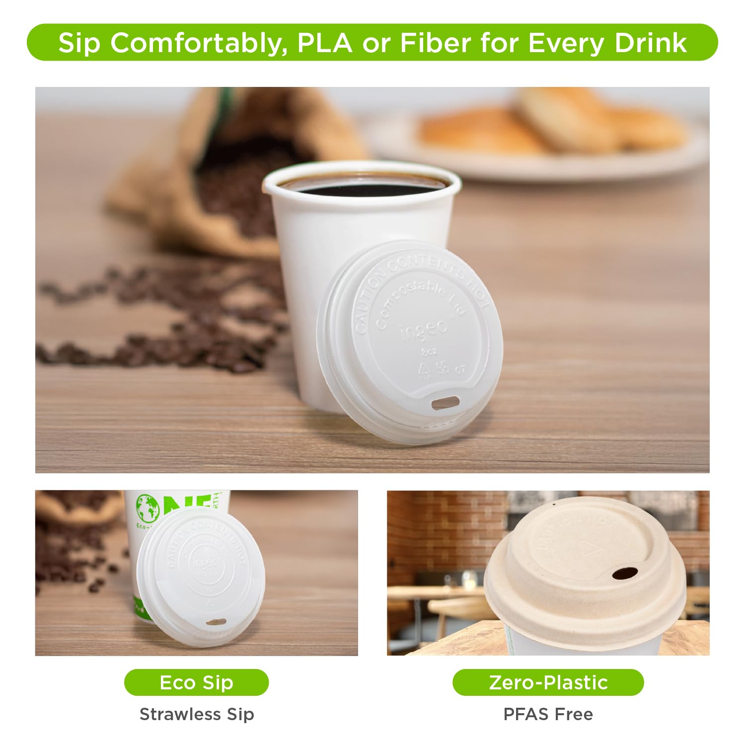 Amazon.com: Karat Earth KE-K508W 8 oz White Eco Paper Hot Cup