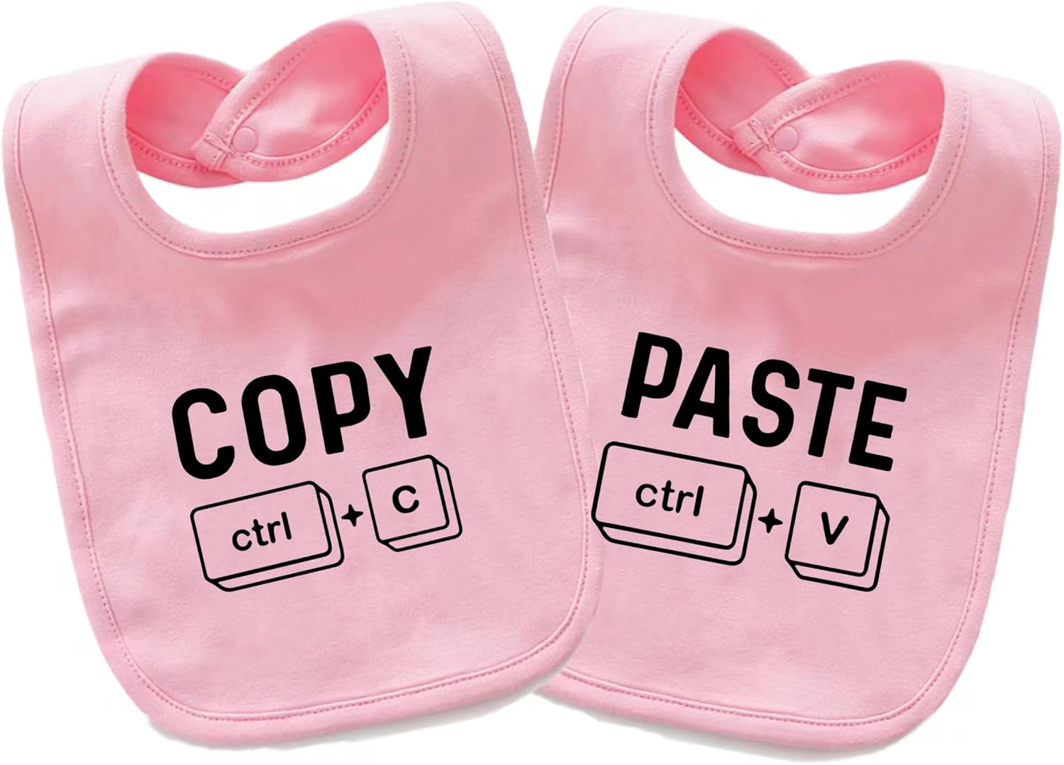 Baby Twins Bibs Copy Paste Newborn Baby Bibs Cute Unisex Bibs Set Toddler Baby Boy Girl Bibs