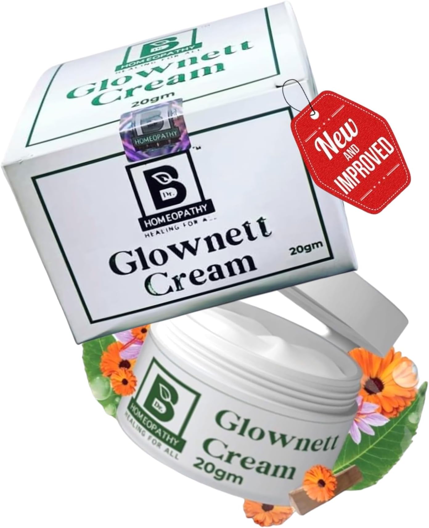 KRIG'S Burnett Glownett Cream Homeopathy For All Skin Type And Fairness With Saffron Oil - Set Of 1