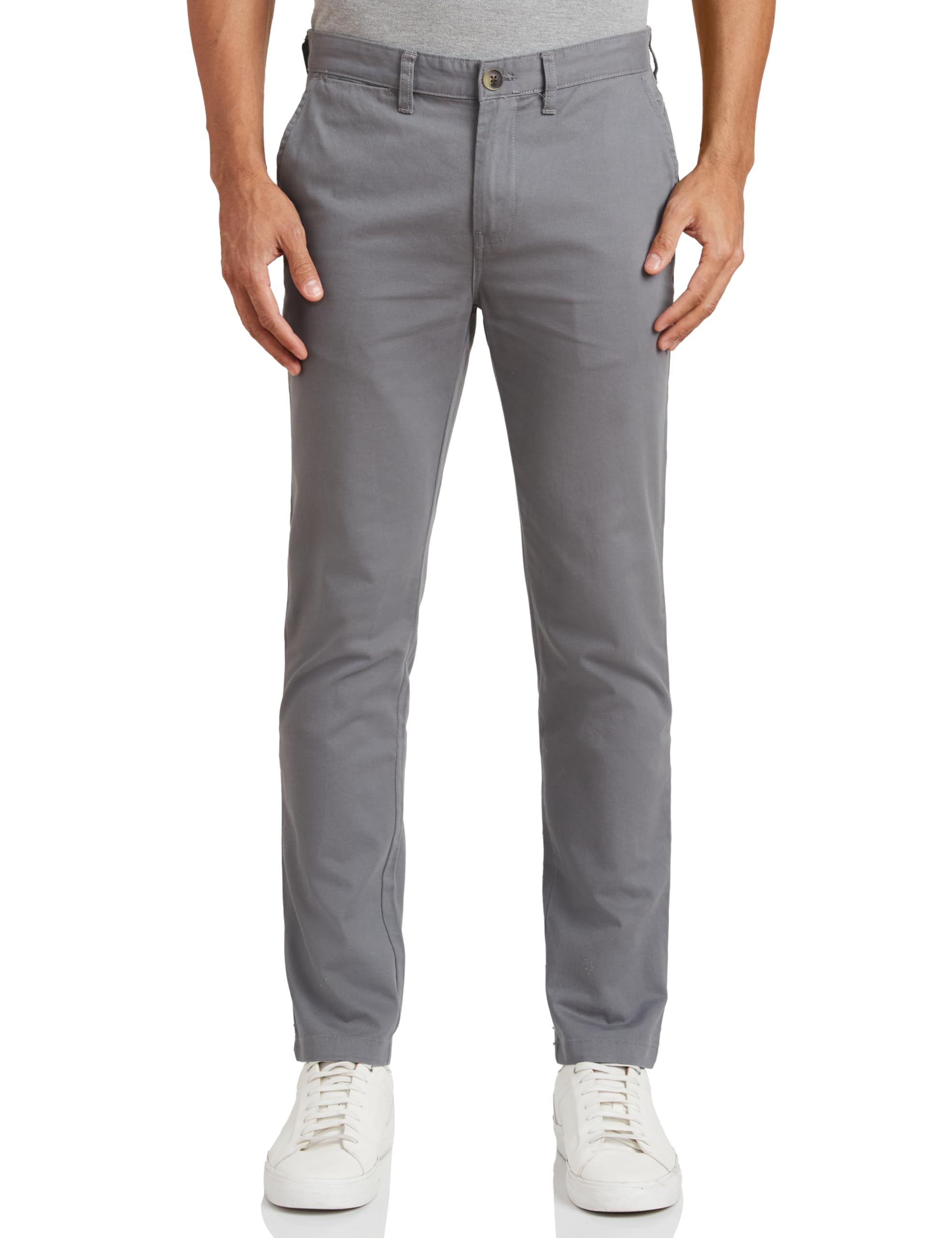 Amazon Brand - SymbolMen's Casual Regular Fit Cotton Pants | Chinos | Trousers