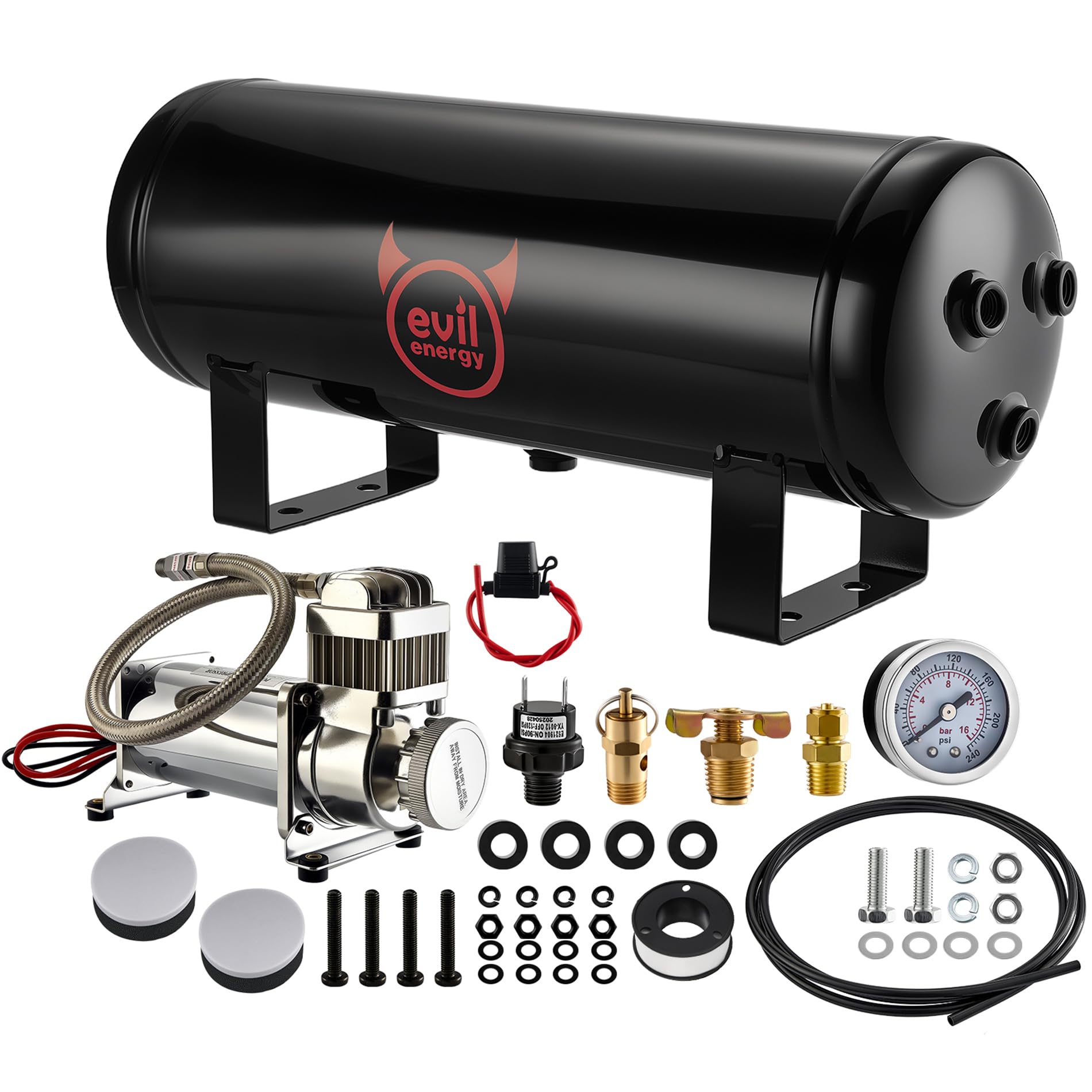 EVIL ENERGY 1.5 Gallon Air Compressor Kit -1 EVIL ENERGY 1.5 Gallon Air Compressor Kit -1