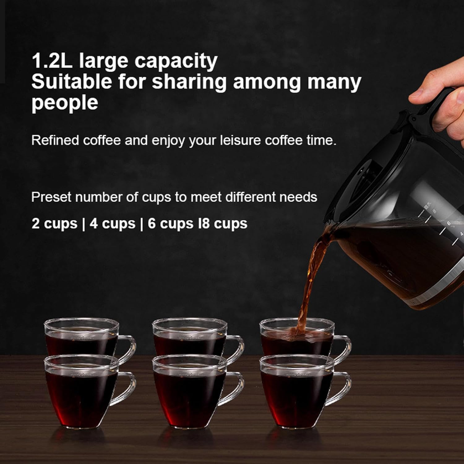 Automatic Espresso Coffee Machine| 3 Levels of Concentration Adjustment| Built-in & Adjustable Espresso Bean Grinder | Stainless Steel Maker|Coffee Pot
