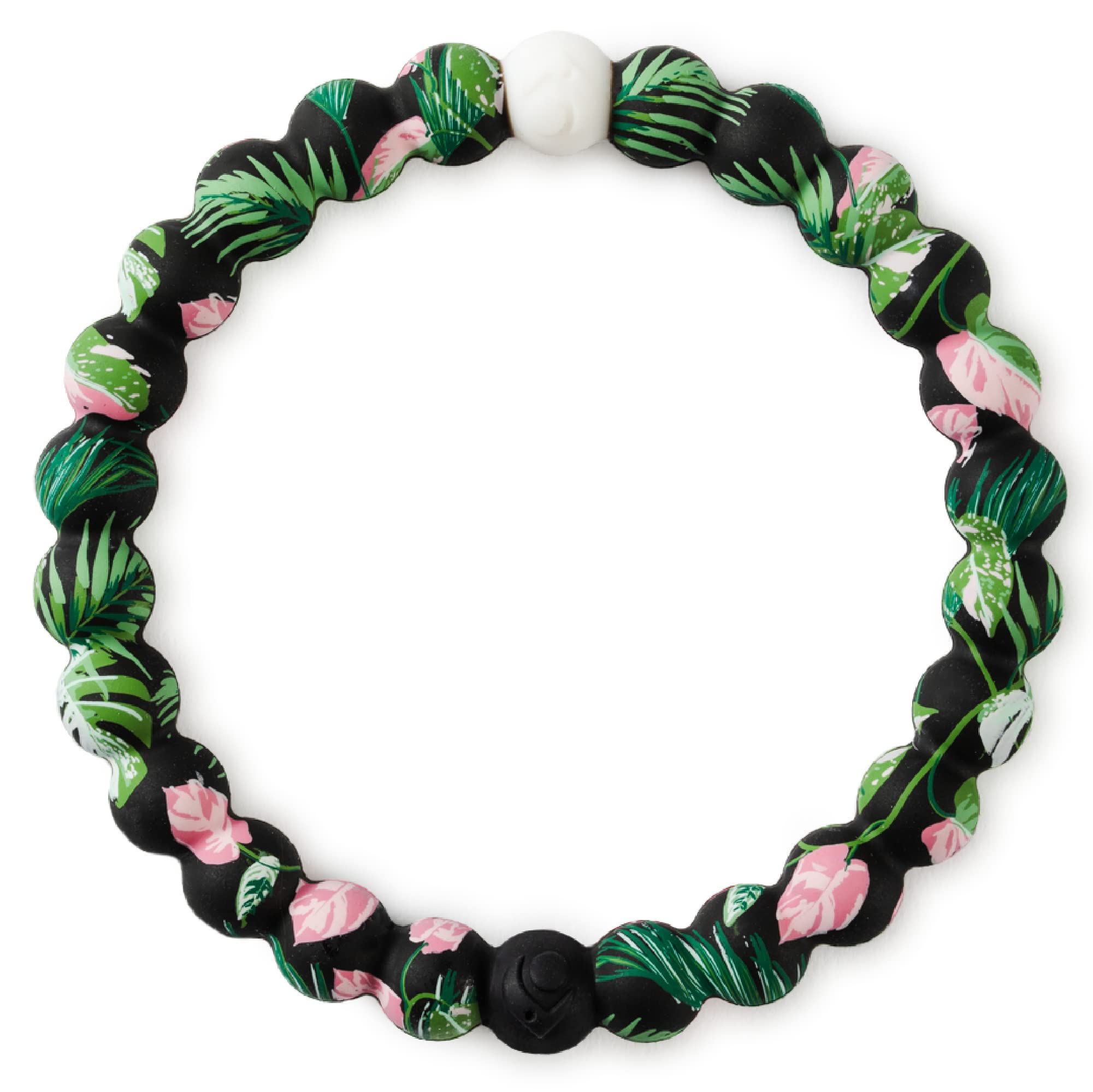 Lokai Surf Hawaiian Navy Lei Beaded Silicone Bracelet