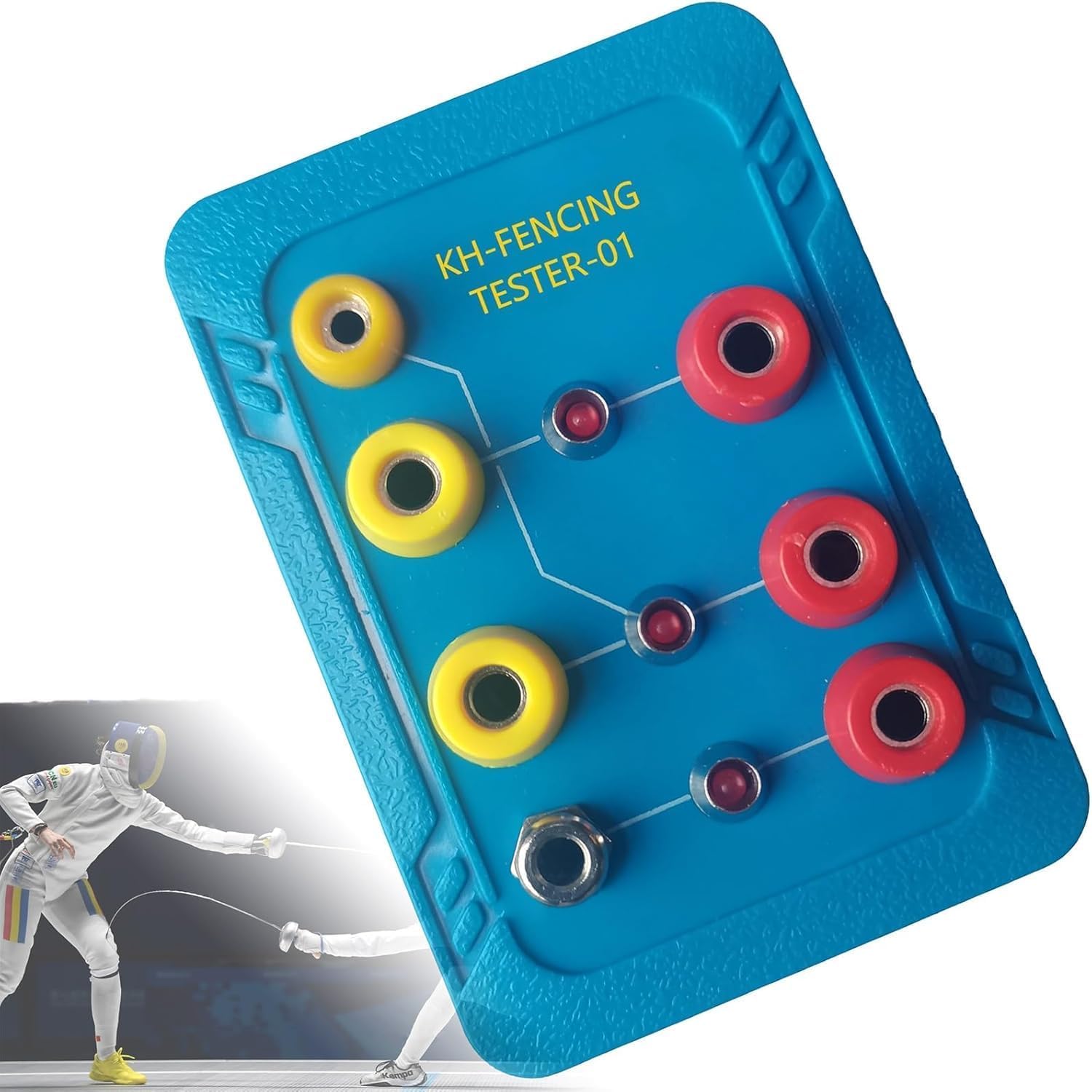 OSPSHPG Fencing Electric Sword Tester, Multifunctional Fencing Tester, With Color-coded Slots, For Fencing Equipment Maintenance And Inspection