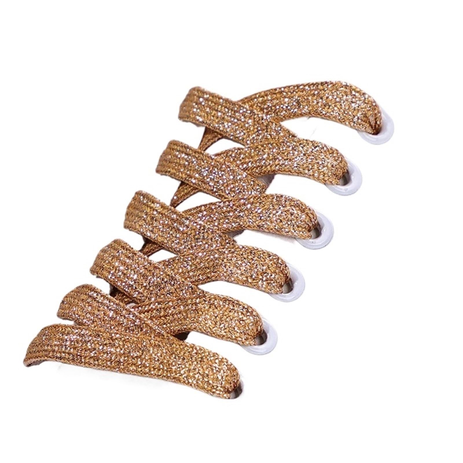 Lot de 10 paires lacets plats à paillettes for chaussures sport, course, bottes Pour Hommes Et Femmes