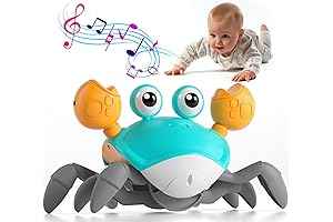 Crawling Crab Baby Toy - Tummy Time Developmental Learning Crab for Walkers and Toddlers