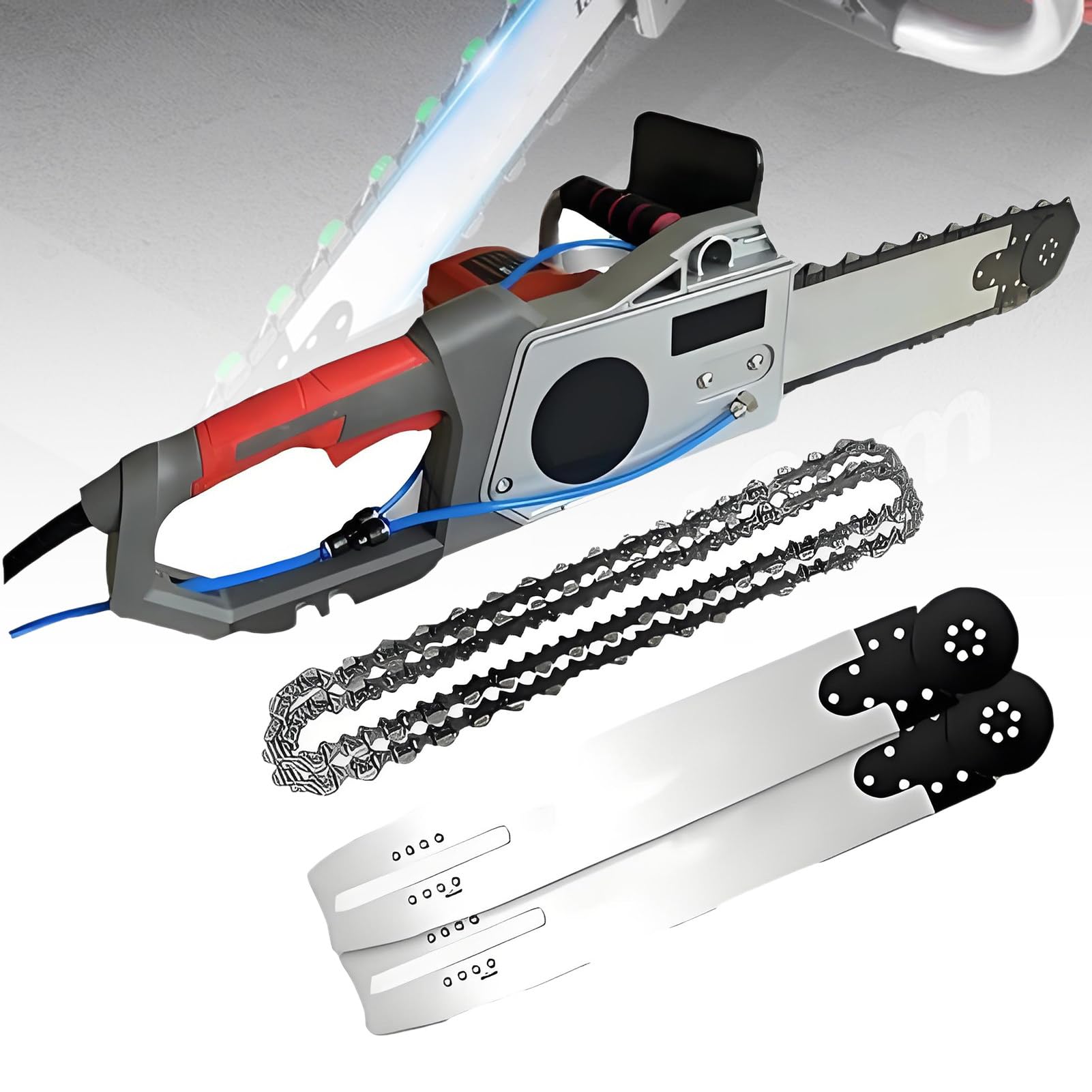 Sega Elettrica per Cemento, Motosega per Taglio Cemento, Motosega Diamantata per Scanalature di Mattoni e Cemento Armato Leggero, Motosega per Rimozione Polvere Ad Acqua 350mm