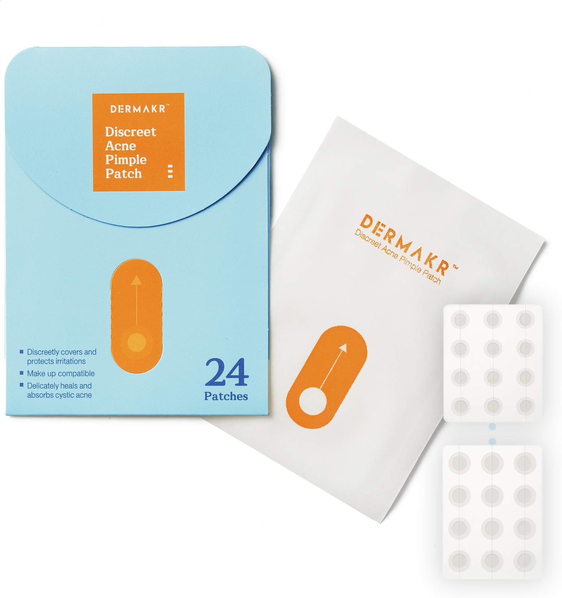 Discreet Acne Pimple Patch | Spot Cover Solution | Hydrocolloid Facial Stickers | Waterproof Patches Invisibly Cover Pimples