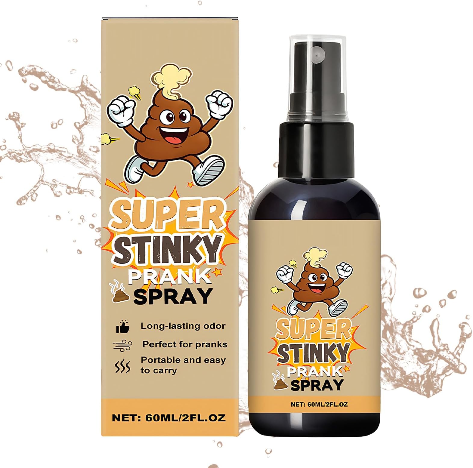 Extra Intensity Fart Spray | 60ml Fun Poo Accessory | Liquid State Fart Spray | Suitable For Adults, Children, Parties, Hween, April Fool's Fools, Boys And Girls