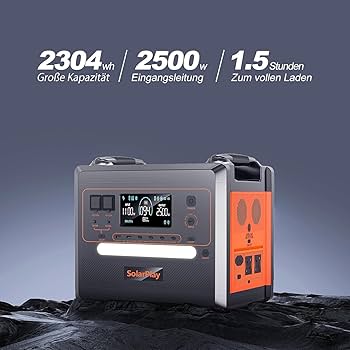 お*じ様 SolarPlay 2500W ポータブル電源2300Wh/72000 Amazon.co.jp: SolarPlay 2500W ポータブル電源 大容量 2300Wh