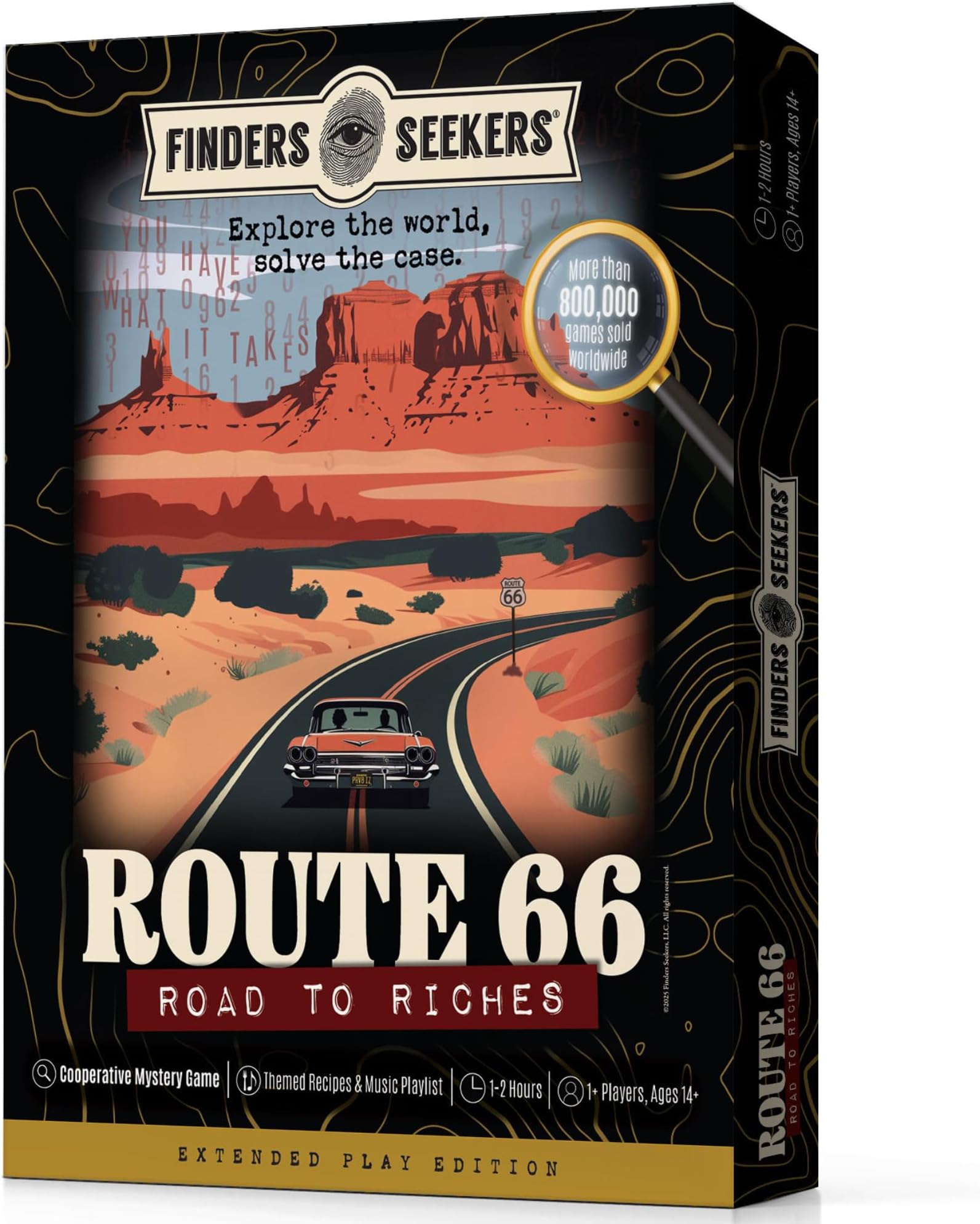 Mystery Game | Route 66 Road to Riches โ Be a Detective and Investigate an Unsolved case, Puzzle Game Like an Escape Room, for Date Night, Family Night or Solo.