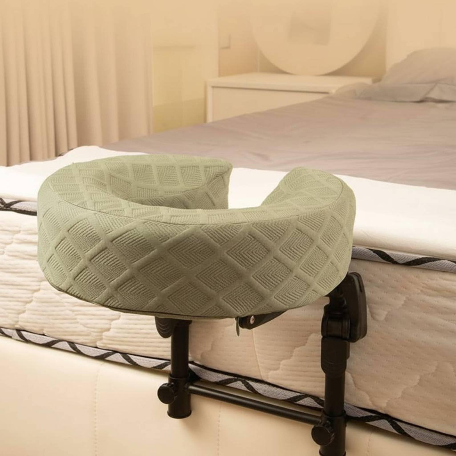 perfk Supporto Viso Regolabile per Letto Massaggio Cuscino Facciale Regolabile Poggiatesta Letto Base Stabile Richiudibile Schiuma Memory Adatto Cura Personale Operatori Recupero Spinale