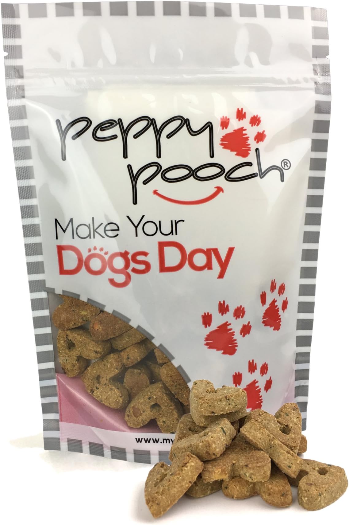 Peppy Pooch Grain Free Oven Baked Dog Biscuits. Roast Duck Flavor. 14oz. Bag.